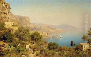 The Amalfi coast by Edmund Berninger