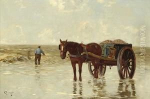 A Shell Fisher by Hermanus Charles Christiaan Bogman