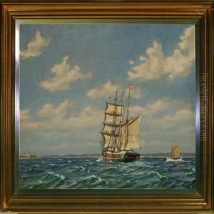 Seascape With Sailing
Ship Off "kronborg"