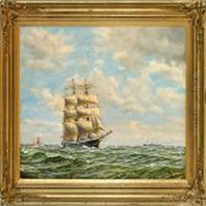 A Marine With The Danish Training Ship Georg Stage by Christian Bogo