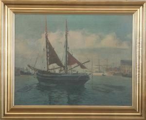 Scenery Form The Port Of Copenhagen by Christian Bogo