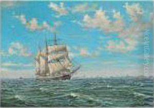 Shipping Off Copenhagen Harbour by Christian Bogo