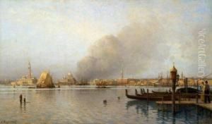 Vue Du Bassin De Saint Marc Depuis Les Giardini by Aleksei Petrovich Bogolyubov