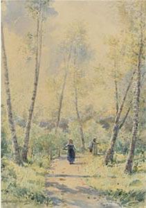 Pathway At Pokrovskoe-glebovo by Aleksei Petrovich Bogolyubov
