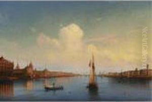 View Of St. Petersburg by Aleksei Petrovich Bogolyubov