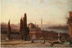 View Of Constantinople by Aleksei Petrovich Bogolyubov