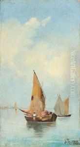 Sailing Ships During A Calm. Sailing Ships During A Calm.