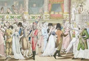 Costume Ball at the Opera (after 1800) by Jean Francois Bosio