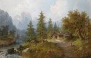 Landschaft Mit Figurlicher Staffage