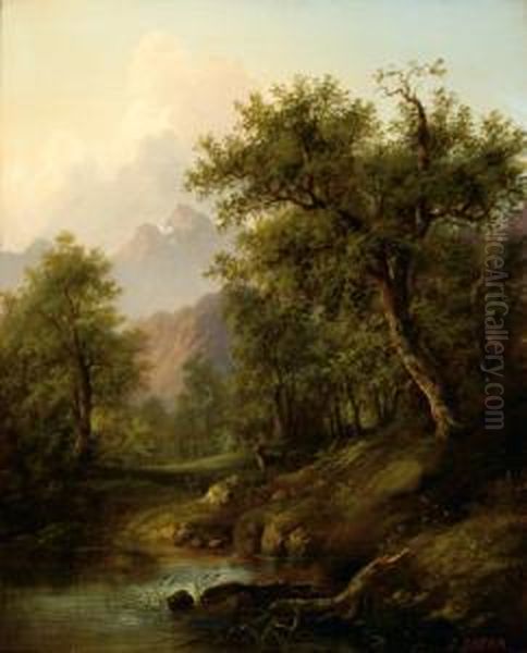 View Of A Lake In A Mountain Landscape - view 1