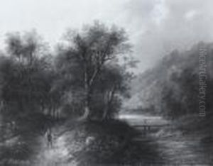 Gebirgslandschaft by Eduard Boehm