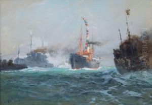 Der Hilfskreuzer 'mowe' Nach Der Ersten Kaperfahrt Im Atlantik. by Hans Bohrdt