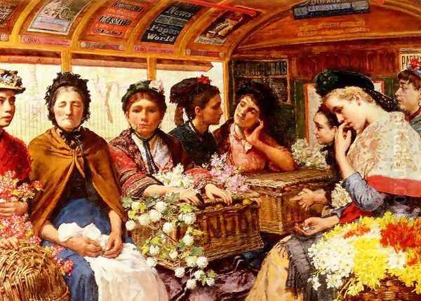 Down Piccadilly, Returning From Covent Garden Market One June Morning, 1882 - view 1