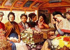 Down Piccadilly, Returning From Covent Garden Market One June Morning, 1882 by Maria Matilda Brooks