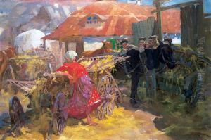 Zaloty, 1907 R. by Stanislaw Bohusz-Siestrzencewicz