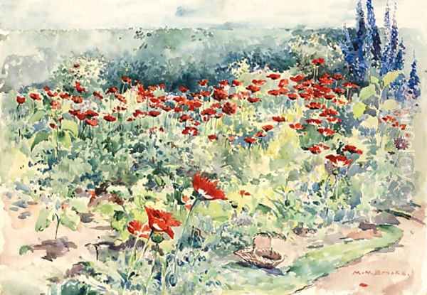 Garden Poppies, Isle of Shoals - view 1