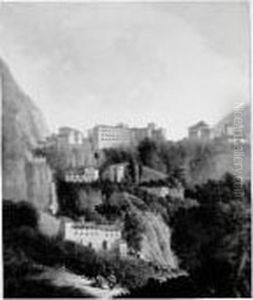 Paysage Des Environs De Rome by Antoine Felix Boisselier
