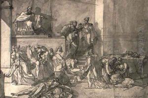 Ulysses giving orders to retrieve bodies of the dead suitors 1806 by Felix (Boisselier the Elder) Boisselier