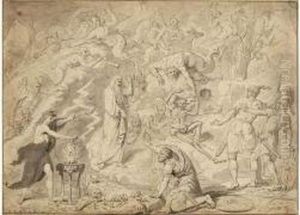 Scene De Sorcellerie by Franois Boitard