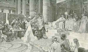 Salome Dancing Before King Herod by Adam Bauer