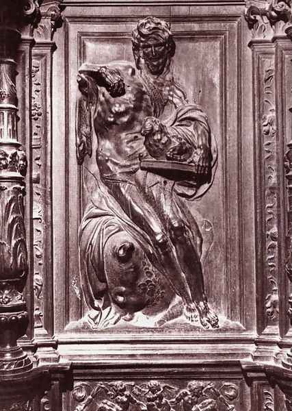 Choir-stall (detail) - view 1