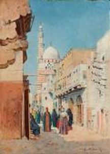 Scene De Rue by Emile Boivin