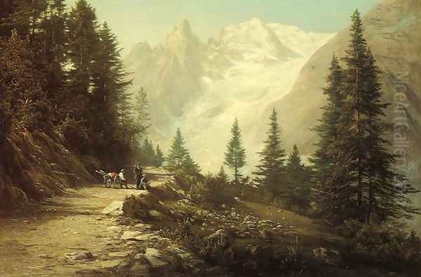 Watching the Artist in the Rockies - view 1