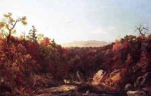 Deer by a Stream by Dewitt Clinton Boutelle