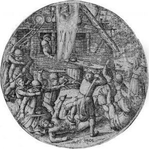 Der Kampf Vor Dem Wirtshaus