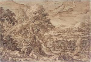 Cephalus And Procris by Hans Bol