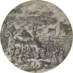 The Reconciliation Between Esau And Jacob by Hans Bol