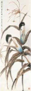 Cornstalks And Dragonflies by Yan Bolong
