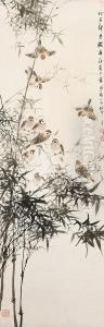 Birds And Bamboo by Yan Bolong