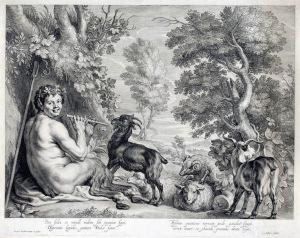 Pan Grajacy Na Fujarce by Schelte Adams Bolswert