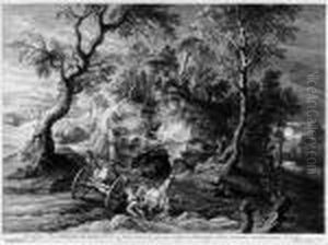 The Set Of Small Landscapes, After Peter Paul Rubens: Fourteenplates by Schelte Adams Bolswert