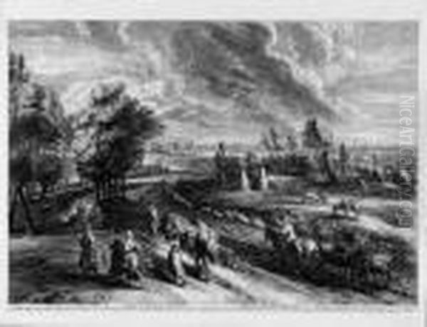 The Set Of Large Landscapes, After Peter Paul Rubens: Fiveplates - view 1
