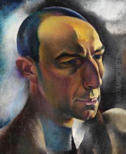 Portrat Des Kunsthandlers Alfred Flechtheim by Hanns Bolz