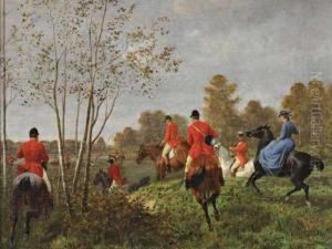 Chevaux Aupaturage by Charles Bombled