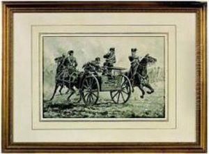 Hussard De La Garde Prussienne. 1870). by Charles Bombled
