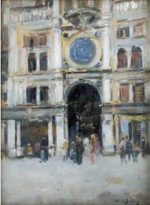 Clock Tower, Piazza Di San Marco, Venice by Maurice Bompard