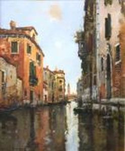 Entrance To A Canal In Venice