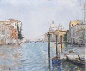 Le Grand Canal A Venise Avec Santa Maria Della Salute