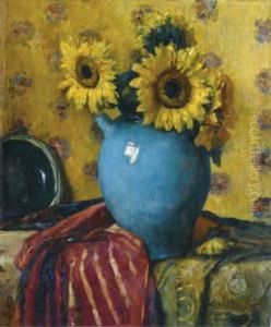 Tournesols Dans Une Cruche