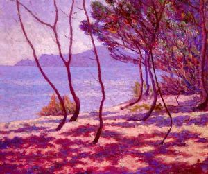 Paysage Mediterranean by Edmond Bailleul