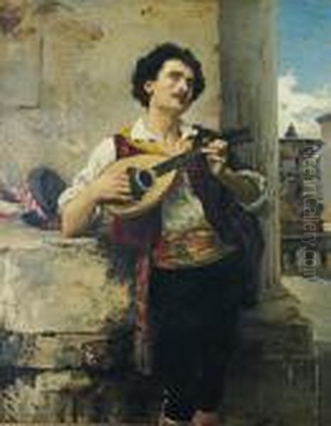 A Mandolin Player - view 1