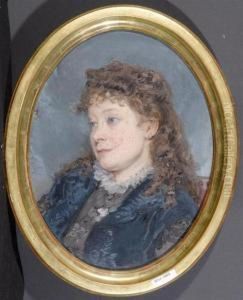Portrait Einer Jungen Dame.