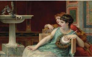 Two Pompeian Ladies by Roberto Bompiani