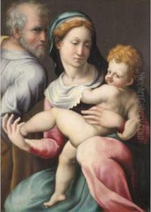 The Holy Family by Perino Del Vaga (Pietro Bonaccors
