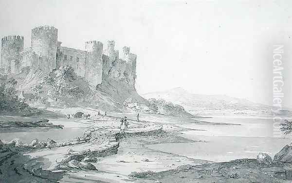 Conway Castle 1793 - view 1