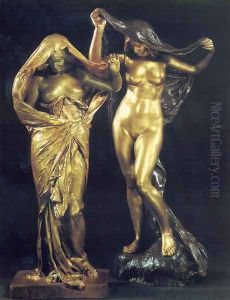 La Nature se Devoilant devant la Science (Nature Unveiling Herself before Science) I by Louis-Ernest Barrias